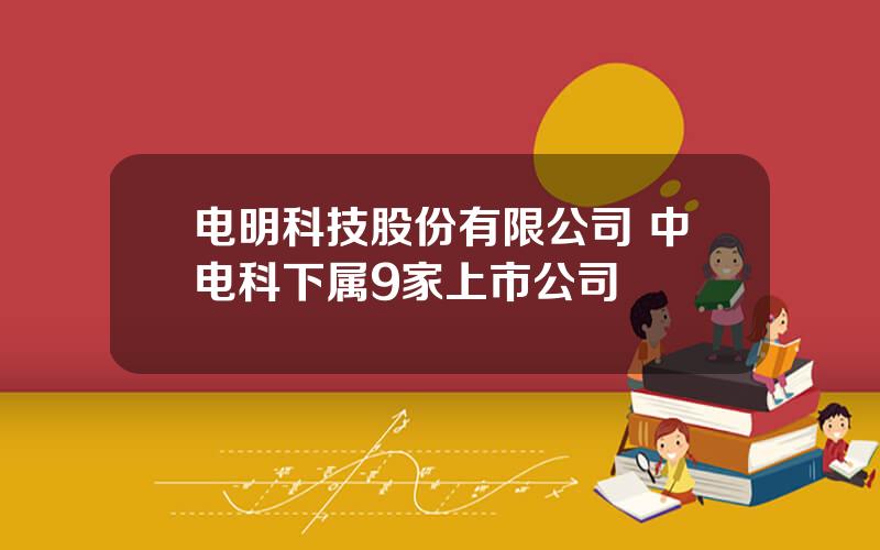 电明科技股份有限公司 中电科下属9家上市公司